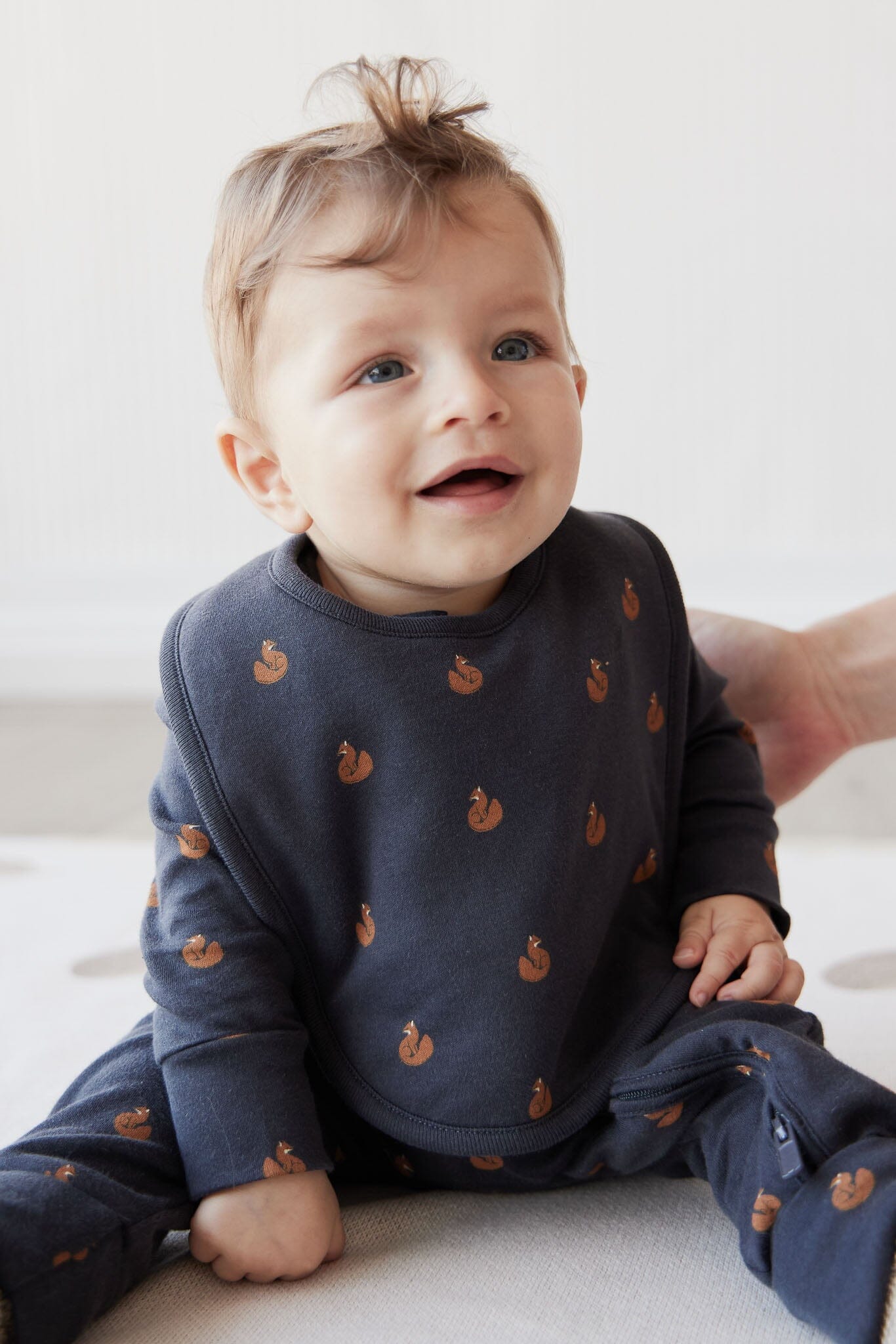 Jamie Kay Reese Zip Onepiece - Fox Cubs Constellation - Organic Cotton Onepiece Jamie Kay 