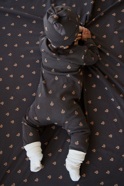 Jamie Kay Reese Zip Onepiece - Fox Cubs Wolf - Organic Cotton Onepiece Jamie Kay 