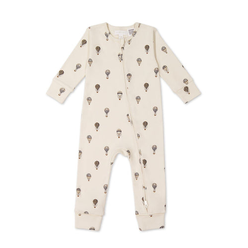 Jamie Kay Reese Zip Onepiece - Montgolfiere Cloud - Organic Cotton