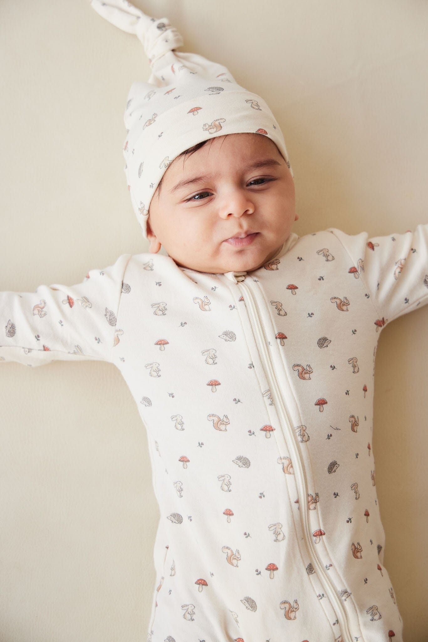 Jamie Kay Reese Zip Onepiece - Woodland Friends - Organic Cotton Onepiece Jamie Kay 