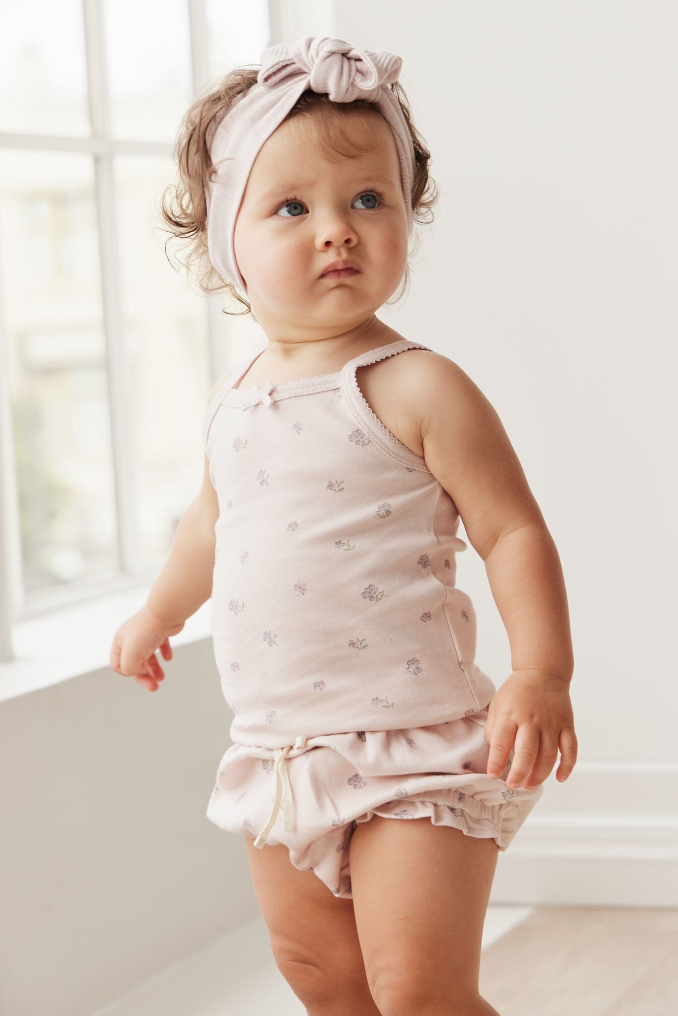 Jamie Kay Singlet - Meredith Violet - Organic Cotton Singlet Jamie Kay 