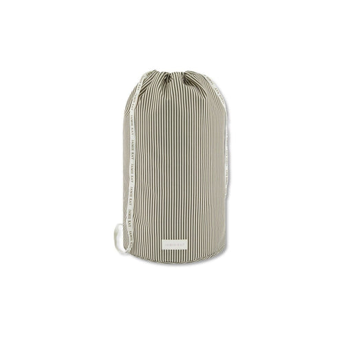 Jamie Kay Swim Bag - Fine Vertical Stripe Dark Olive