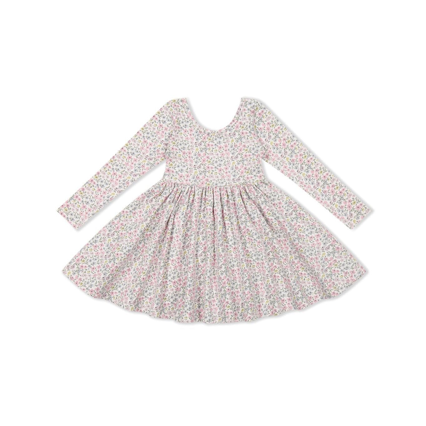 Jamie Kay Tallulah Dress - Fifi Mini Slightly Pink - Organic Cotton Long Sleeve Dress Jamie Kay 