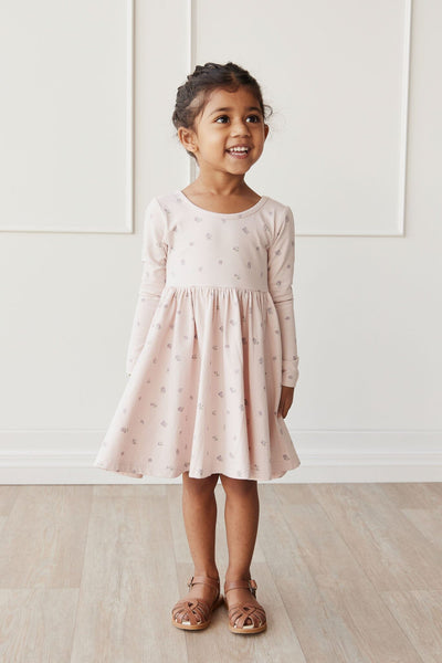 Jamie Kay Tallulah Dress - Meredith Violet - Organic Cotton Long Sleeve Dress Jamie Kay 