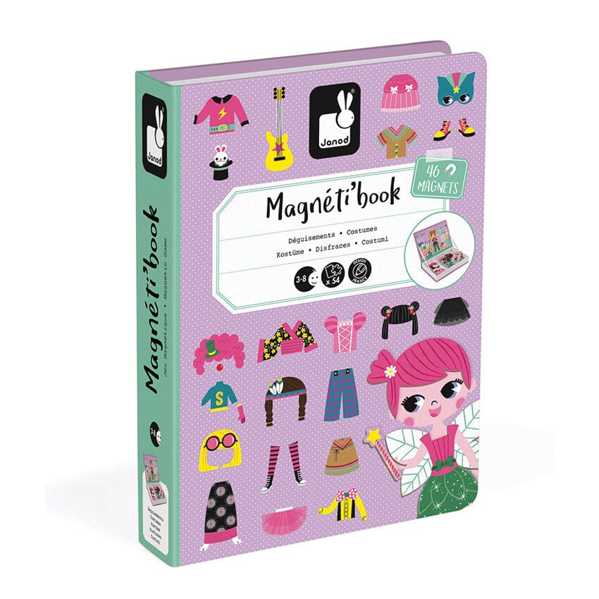 Janod Girls Dress Up Magnetic book Magnetic Play Janod 