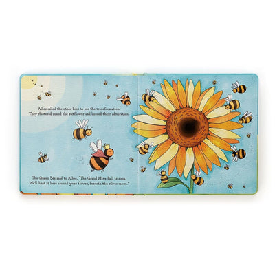 Jellycat Albee And The Big Seed Book And Bashful Bee Medium Bundle Jellycat 