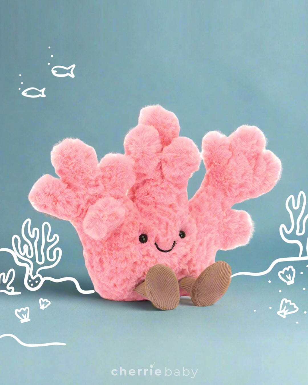 Jellycat Amuseable - Coral Soft Toy Jellycat 