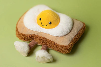 Jellycat Amuseable - Egglantine Egg on Toast Soft Toy Jellycat 