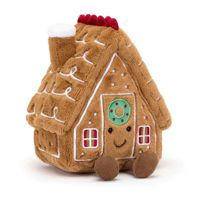 Jellycat Amuseable - Gingerbread House Soft Toy Jellycat 