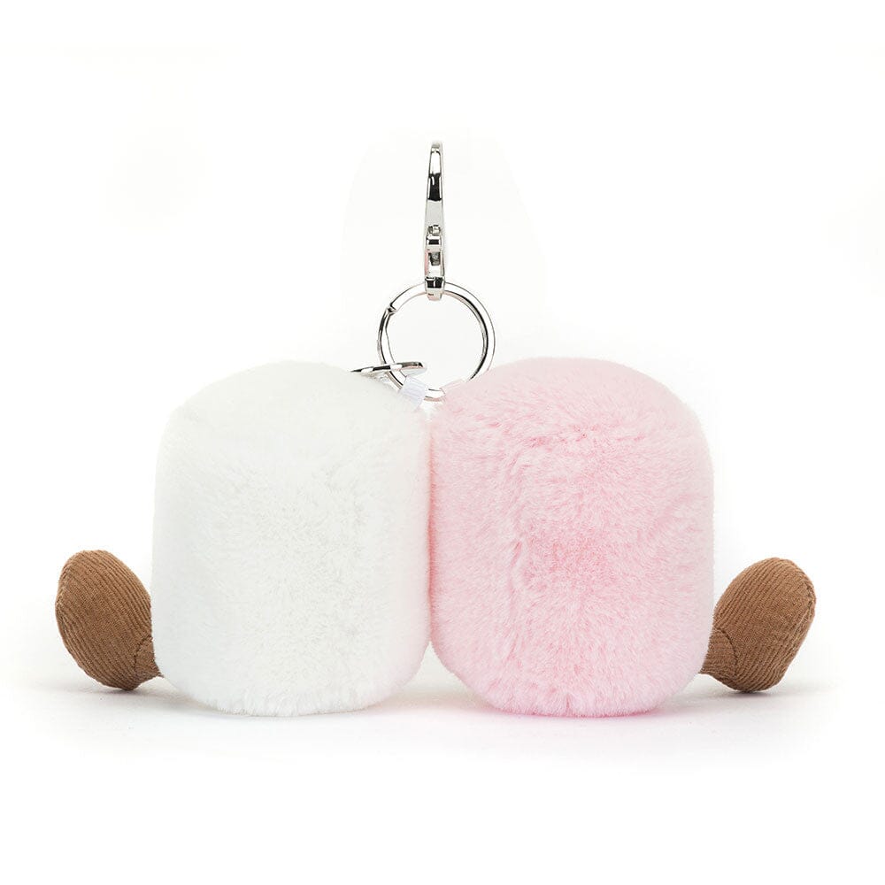 Jellycat Amuseable - Pair of Marshmallows Bag Charm Soft Toy Jellycat 