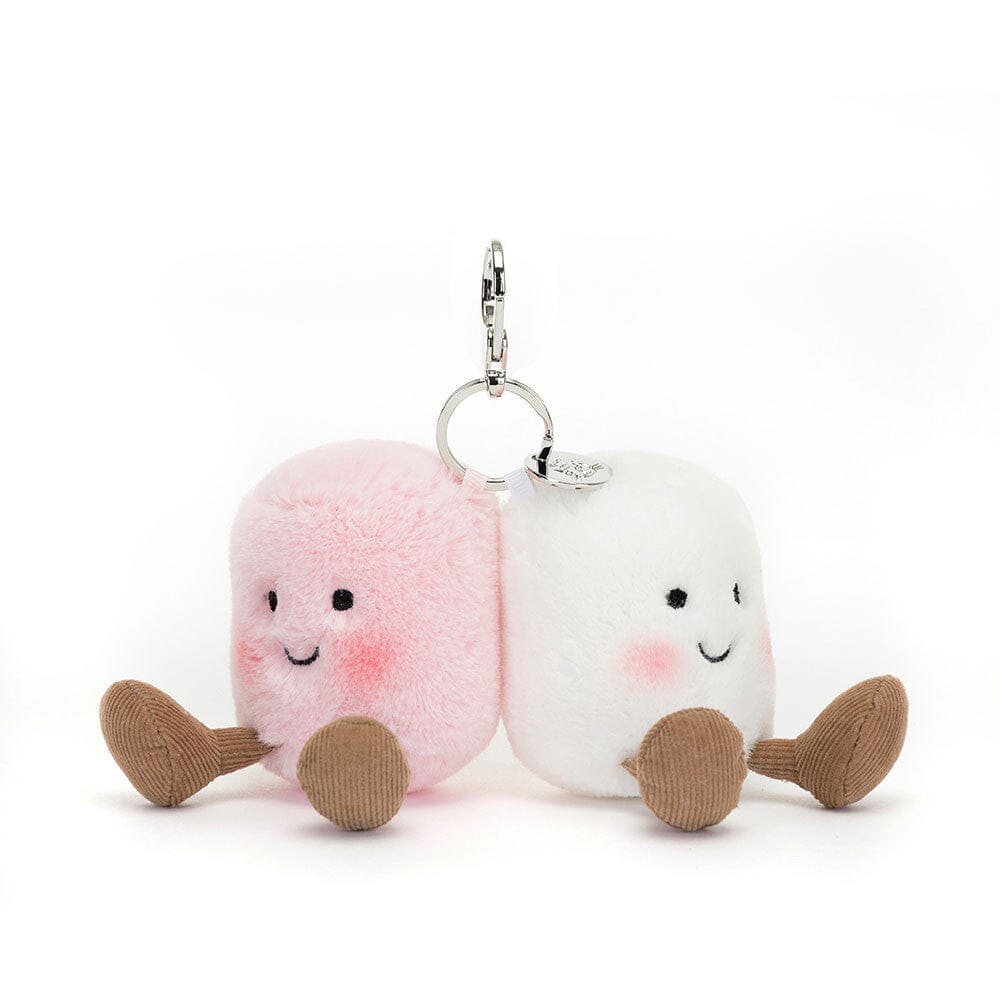 Jellycat Amuseable - Pair of Marshmallows Bag Charm Soft Toy Jellycat 