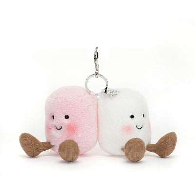 Jellycat Amuseable - Pair of Marshmallows Bag Charm Soft Toy Jellycat 