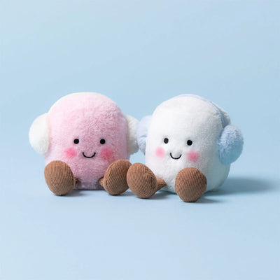 Jellycat Amuseable - Toastie Pink and White Marshmallows Soft Toy Jellycat 