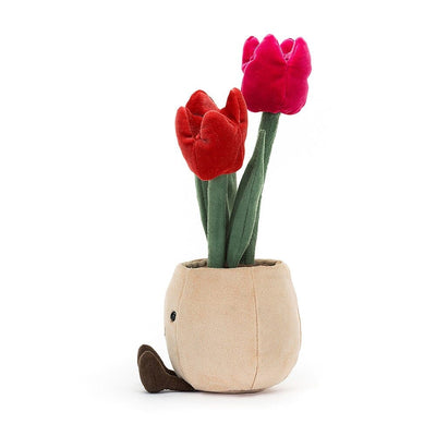 Jellycat Amuseable Tulip Pot Soft Toy Jellycat 