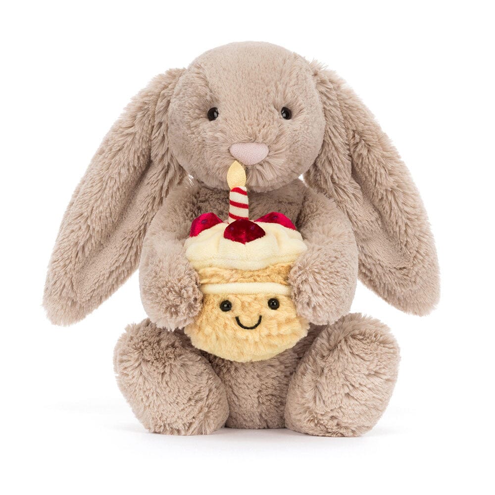 Jelly Rabbit Jellycat Bashful - Beige Birthday Bunny