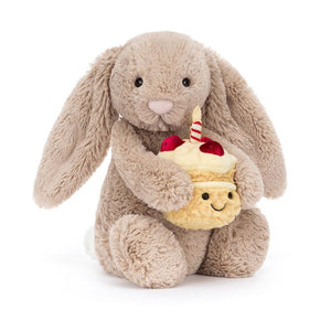 Jellycat Bashful - Beige Birthday Bunny