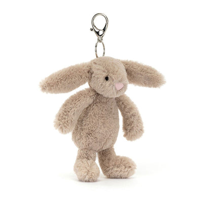 Jellycat Bashful - Beige Bunny Bag Charm Soft Toy Jellycat 