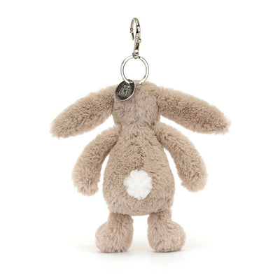 Jellycat Bashful - Beige Bunny Bag Charm Soft Toy Jellycat 