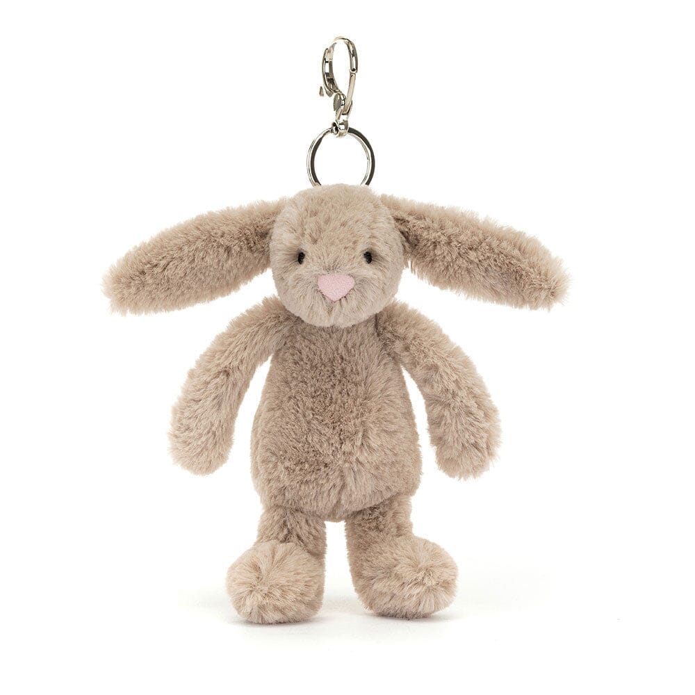 Jellycat Bashful - Beige Bunny Bag Charm Soft Toy Jellycat 