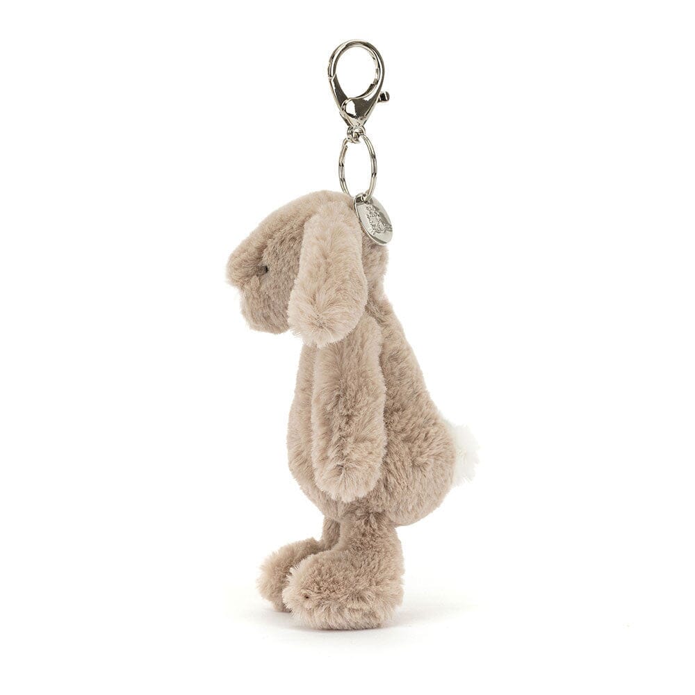 Jellycat Bashful - Beige Bunny Bag Charm Soft Toy Jellycat 