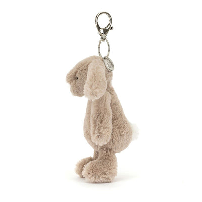 Jellycat Bashful - Beige Bunny Bag Charm Soft Toy Jellycat 