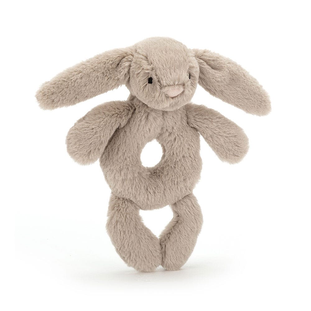 Jellycat Bashful - Beige Bunny Ring Rattle Rattle Jellycat 