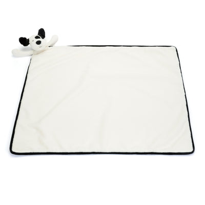 Jellycat Bashful - Black & Cream Puppy Blankie Blanket Jellycat 