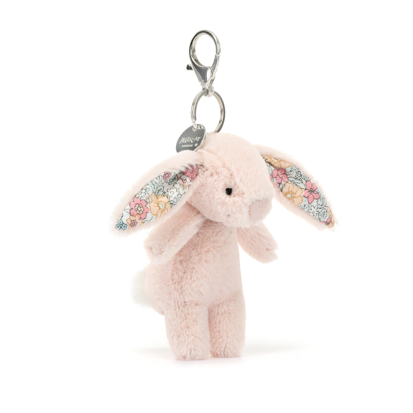 Jellycat Bashful Blossom - Blush Bunny Bag Charm Soft Toy Jellycat 