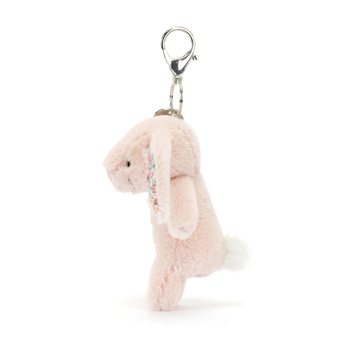 Jellycat Bashful Blossom - Blush Bunny Bag Charm Soft Toy Jellycat 