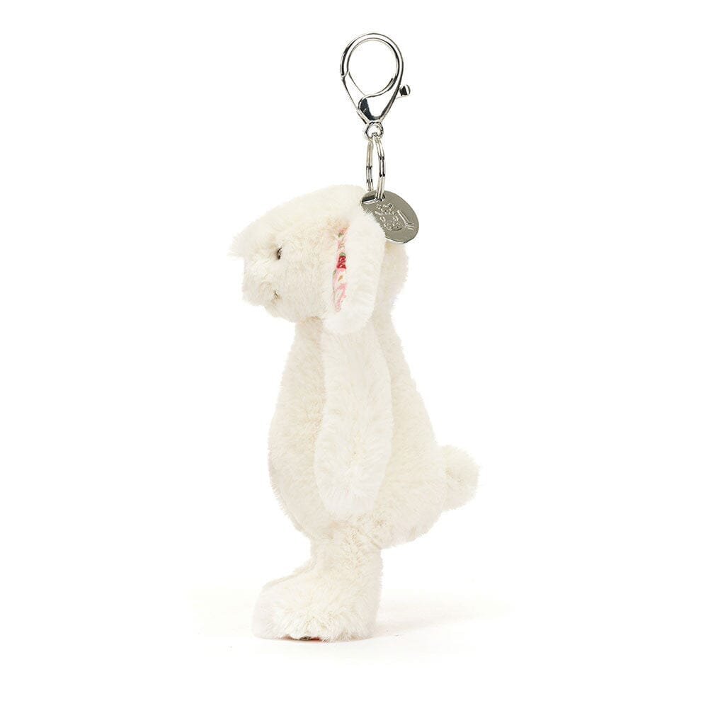 Jellycat Bashful Blossom - Cream Bunny Berry Bag Charm Soft Toy Jellycat 