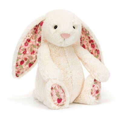 Jellycat Bashful Blossom - Cream Bunny Berry Original Soft Toy Jellycat 