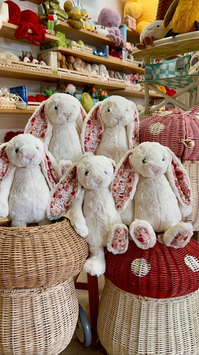 Jellycat Bashful Blossom - Cream Bunny Berry Original Soft Toy Jellycat 