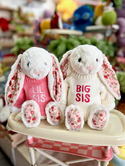 Jellycat Bashful Blossom - Cream Bunny Berry Original Soft Toy Jellycat 