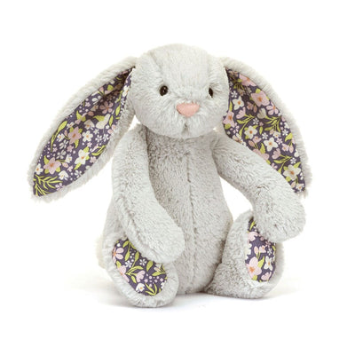 Jellycat Bashful Blossom - Silver Bunny Bloom Little Soft Toy Jellycat 