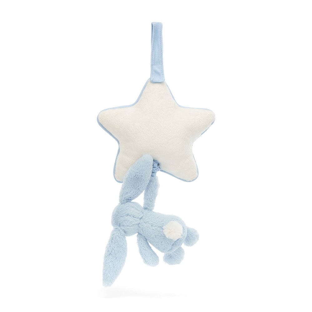 Jellycat Bashful - Blue Bunny Musical Pull Soft Toy Jellycat 