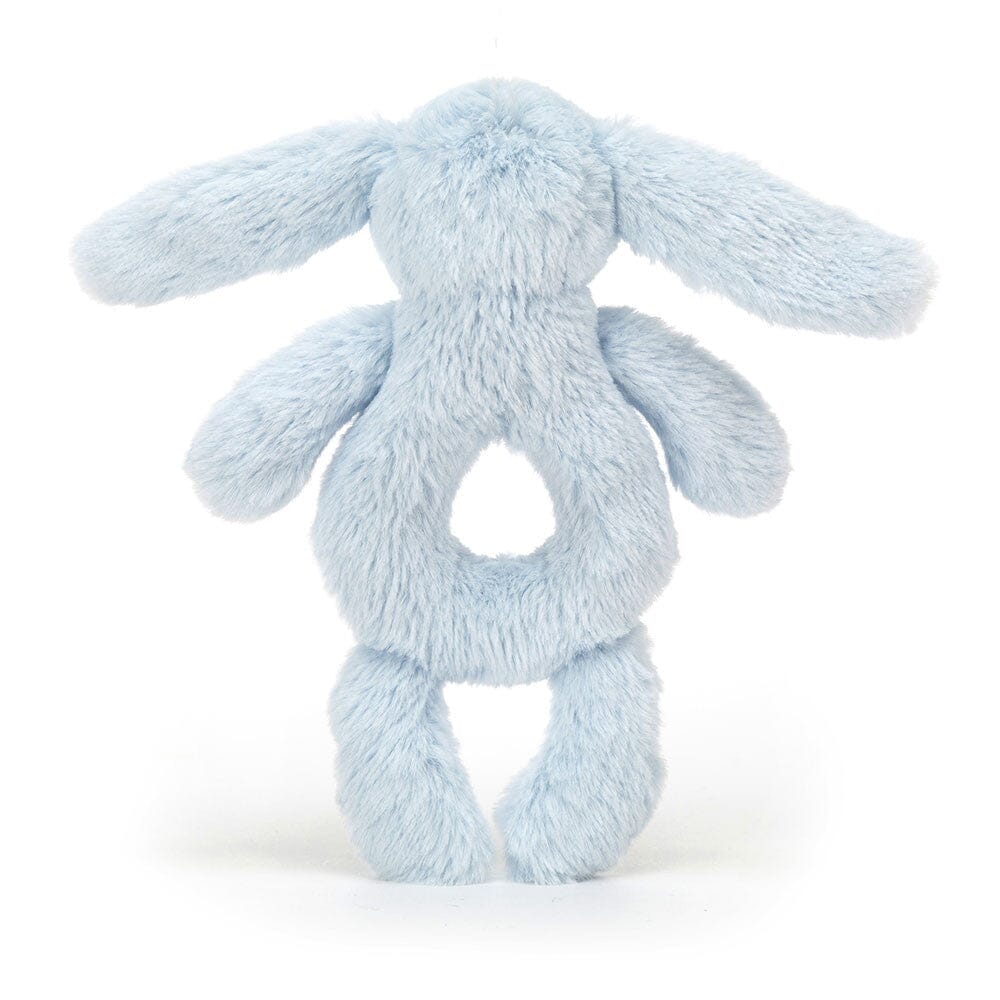 Jellycat Bashful - Blue Bunny Ring Rattle Rattle Jellycat 