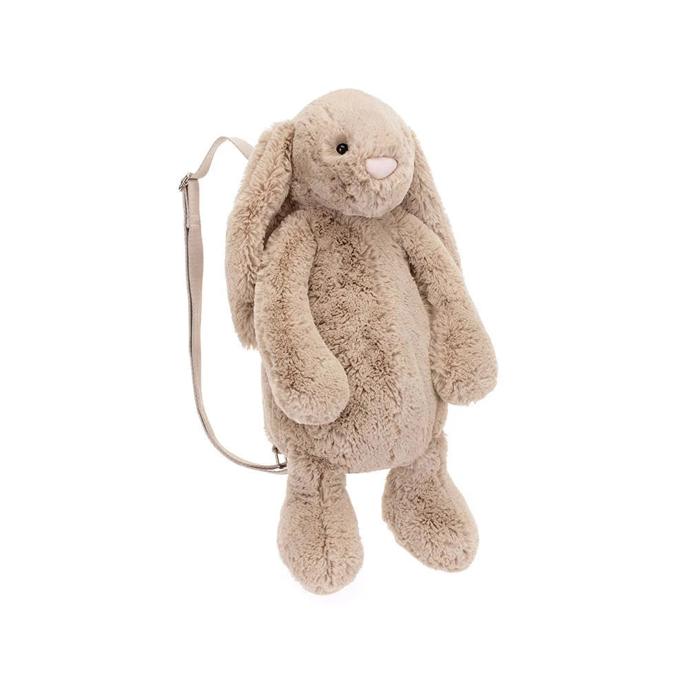 Jellycat Bashful - Bunny Beige Backpack Soft Toy Jellycat 