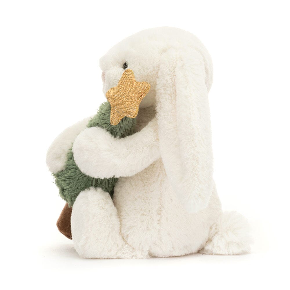 Jellycat Bashful - Bunny with Christmas Tree Soft Toy Jellycat 