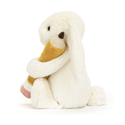 Jellycat Bashful - Bunny with Pencil Soft Toy Jellycat 