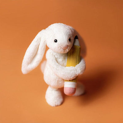 Jellycat Bashful - Bunny with Pencil Soft Toy Jellycat 