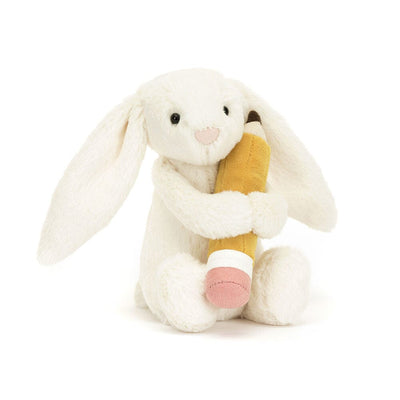 Jellycat Bashful - Bunny with Pencil Soft Toy Jellycat 