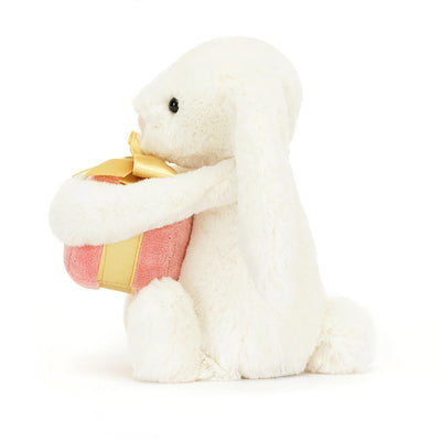 Jellycat Bashful - Bunny with Present Soft Toy Jellycat 