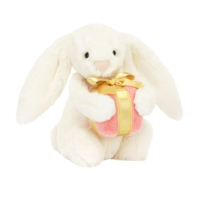 Jellycat Bashful - Bunny with Present Soft Toy Jellycat 