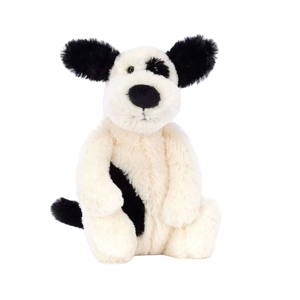 Jellycat Bashful Rufferty Black & Cream Puppy Small | Cherrie Baby