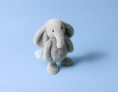 Jellycat Bashful - Luxe Elephant Thuddeus Original Soft Toy Jellycat 