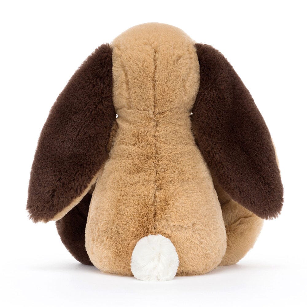 ぬいぐるみ Bashful PatchworkCoraliaBunny Bashful Patchwork Brown Bunny with Personalized Navy Jumper