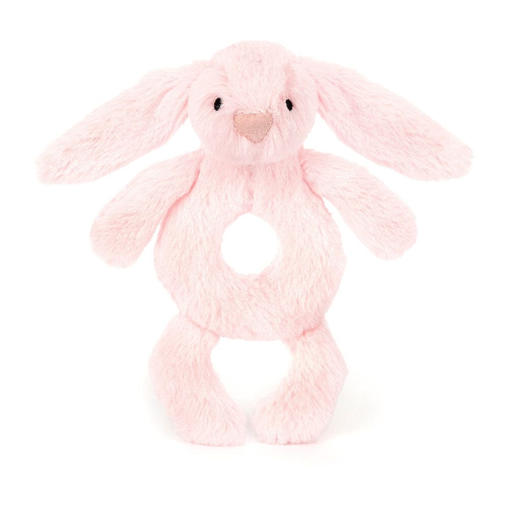 Jellycat Bashful - Pink Bunny Ring Rattle Rattle Jellycat 