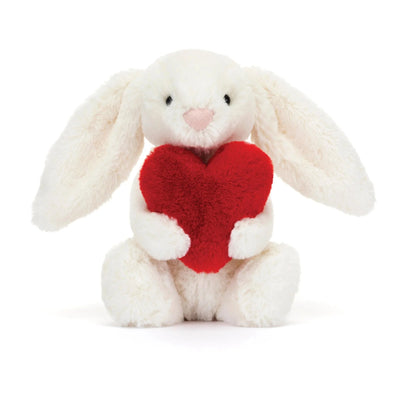 Jellycat Bashful Red Love Heart Bunny Little Soft Toy Jellycat 