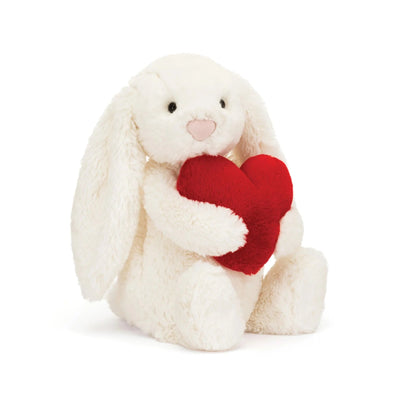 Jellycat Bashful Red Love Heart Bunny Medium Soft Toy Jellycat 