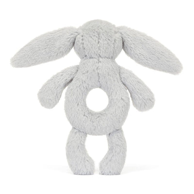 Jellycat Bashful - Silver Bunny Ring Rattle Rattle Jellycat 